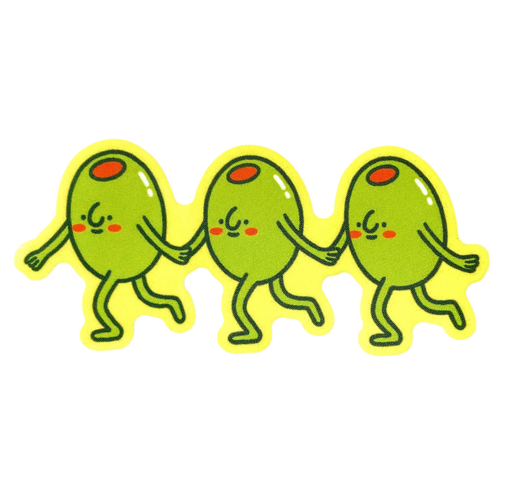 Olive Trio Vinyl Sticker
