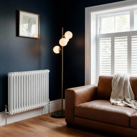 Flomasta White Horizontal 2 Column Radiator