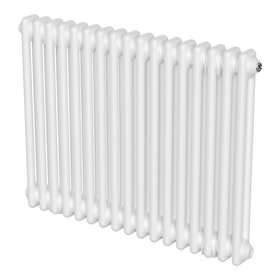 Flomasta White Horizontal 2 Column Radiator