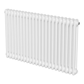 Flomasta White Horizontal 2 Column Radiator