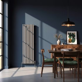 Flomasta 1800mm x 480mm 3339BTU Anthracite Vertical Designer Radiator