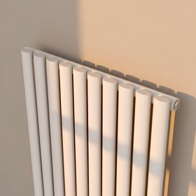 Flomasta 1800mm x 600mm 4174BTU White Vertical Designer Radiator