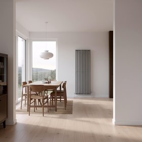 Flomasta 1800mm x 600mm 4174BTU Anthracite Vertical Designer Radiator