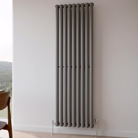 Flomasta 1800mm x 600mm 4174BTU Anthracite Vertical Designer Radiator