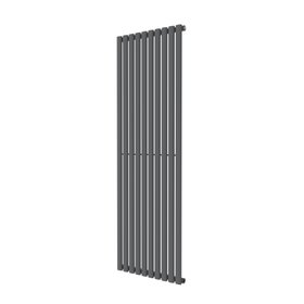 Flomasta 1800mm x 600mm 4174BTU Anthracite Vertical Designer Radiator