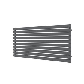 Flomasta 600mm x 1200mm 2626BTU Anthracite Horizontal Designer Radiator