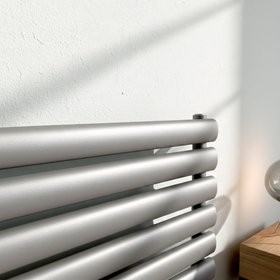 Flomasta 600mm x 1000mm 2189BTU Anthracite Horizontal Designer Radiator