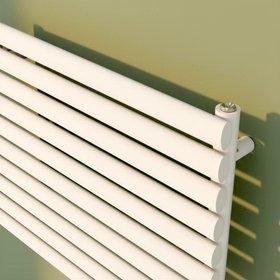 Flomasta 600mm x 1000mm 2189BTU White Horizontal Designer Radiator