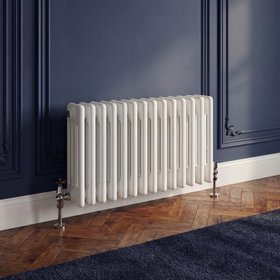 Flomasta 300mm x 605mm 1768BTU White Horizontal 4 Column Radiator