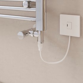 Flomasta 400W White Towel Radiator Heating Element