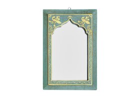 Pale Green Arched Mirror