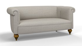 Cleo Sofa in Mariola Stripe, Sloe