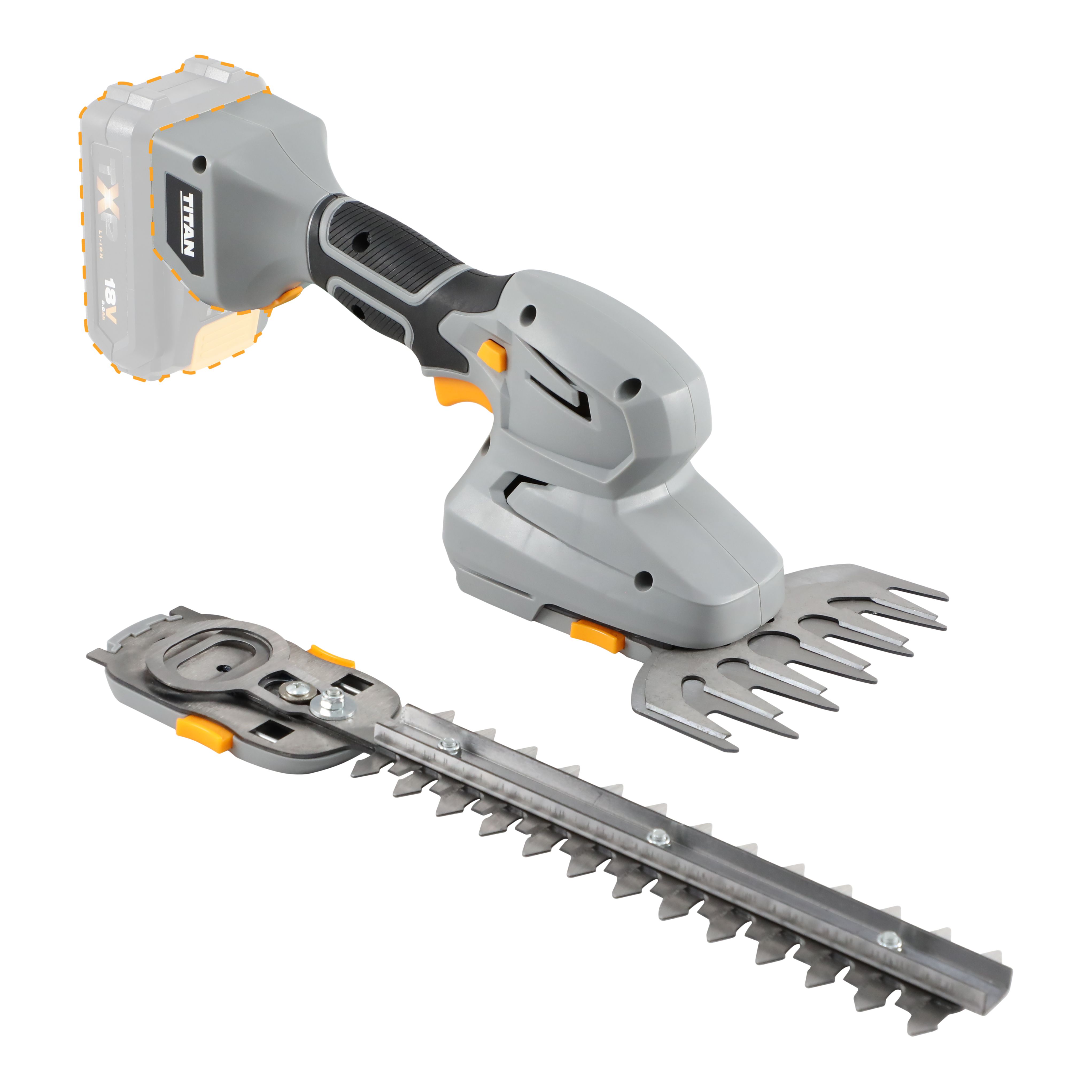 Titan 18V Li-Ion TXP Cordless Grass Trimmer & Hedge Shear - Bare