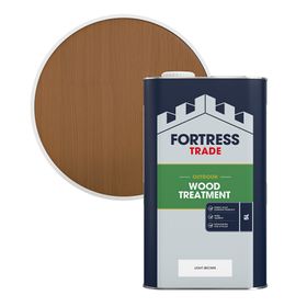 FORTRESS TRADE OUTDOOR WOOD TREATMENT LIGHT BROWN 5LTR