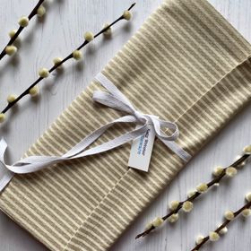 White Stripe Table Runner