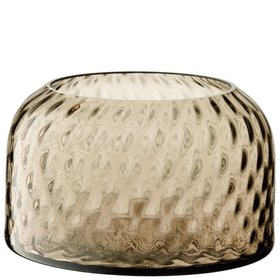LSA International Dapple Vase - H10.5cm - Earth Brown