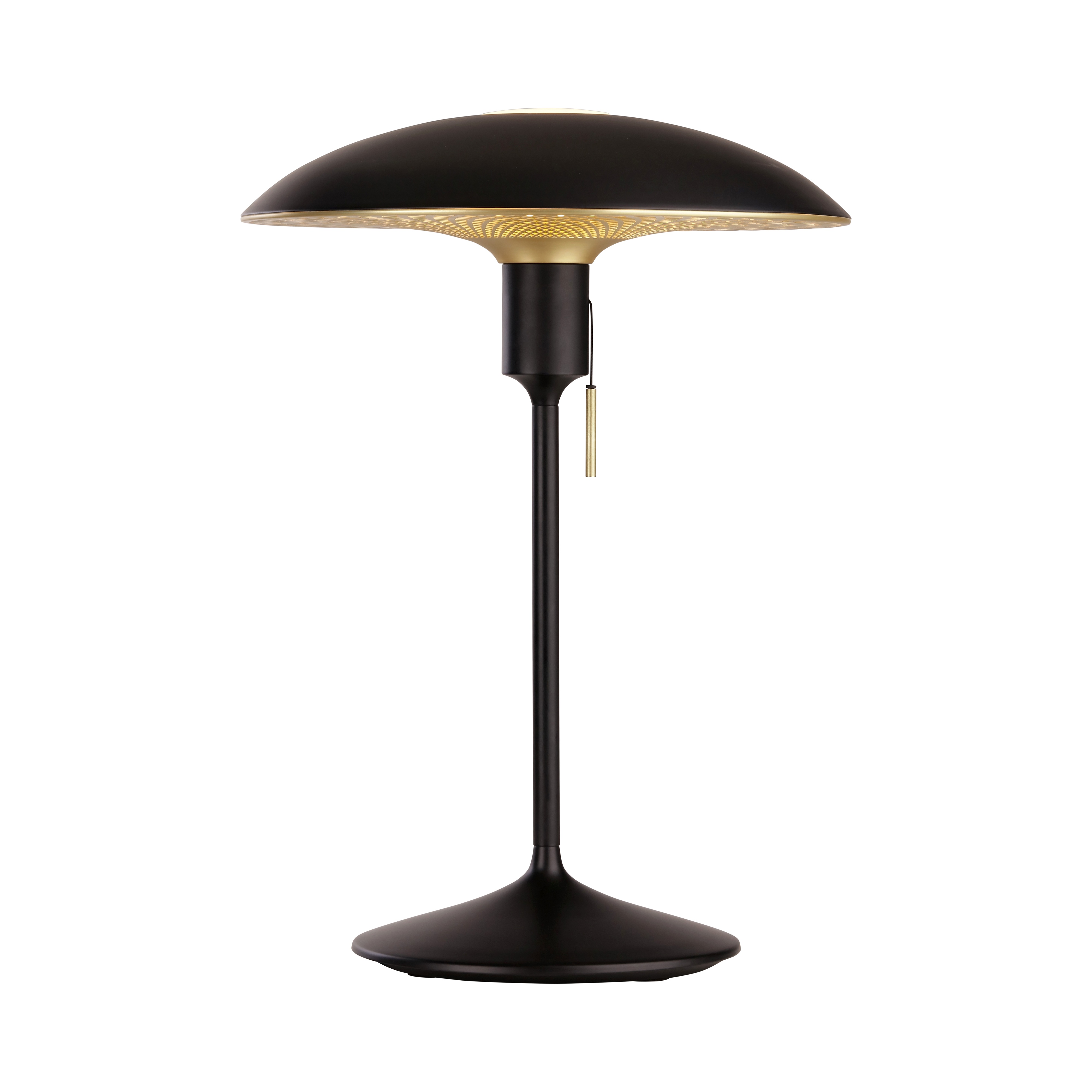 Manta Ray Table Lamp | Black & Brass
