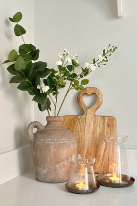 Rustic Terracotta Bottle Vase