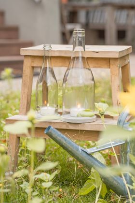 Windlicht aus der Sekt Flasche - witzig - nachhaltig - echt