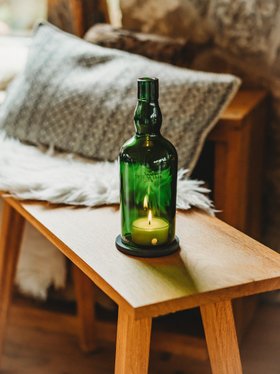 Whisky Windlicht - ehemals abgefüllt auf der 