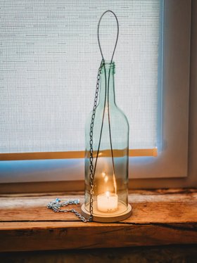 WeinWindlicht hängend - KLASSIK - schlicht & schön & ecofriendly