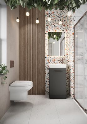 Esme 450 Cloakroom Unit - Dust Grey
