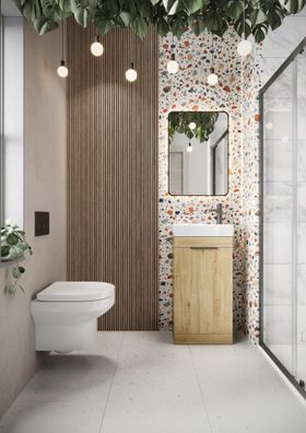 Esme 450 Cloakroom unit - Davos Oak