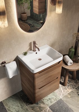 Ella 600 Floor Unit - Walnut