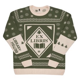 British Library Knitted Christmas Jumper
