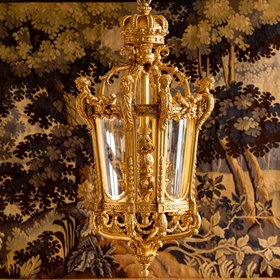 French Napoleon III Style Giltwood Lantern