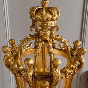 French Napoleon III Style Giltwood Lantern
