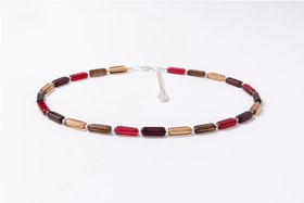 Elements Fully Beaded Necklace Autumn Mix by Carrie Elspeth