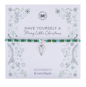 Sentiments Have Yourself A merry little Christmas Bracelet by Carrie Elspeth