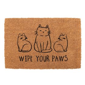 Natural Wipe Your Paws Cat Doormat