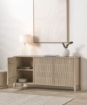 Pai Light Grey Mango Wood Sideboard
