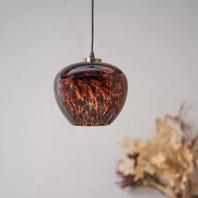 Levi Tortoiseshell Glass Pendant