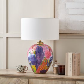 Jolie Multi Colour Ceramic Table Lamp Base