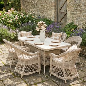 Palmi Woven Outdoor 6 Seater Dining Set