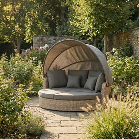 Nikki Sandy Beige Outdoor Day Bed