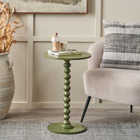 Margaux Olive Wood Bobble Side Table
