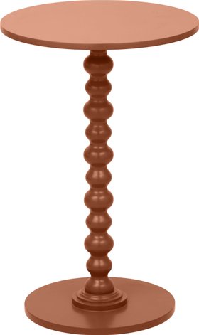 Margaux Terracotta Wood Bobble Side Table