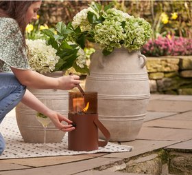 Cosiscoop Terracotta Brown Fire Lantern