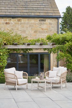 Oia Woven Outdoor Bistro Set