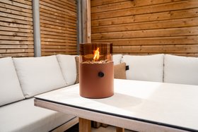 Cosi XL Mocha Brown and Smoked Fire Lantern