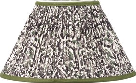 Gisella Green Floral Design Mushroom Pleat Empire Lampshade