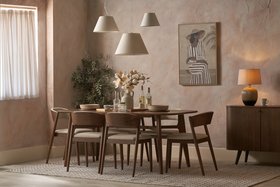 Meava Dark Ash Dining Table
