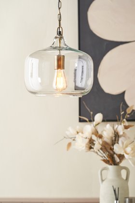 Radley Clear Glass Round Pendant