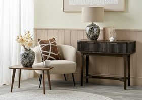 Rosa Grey and White Ceramic Table Lamp Base