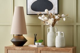 Palmer Black Hammered Diamond Table Lamp