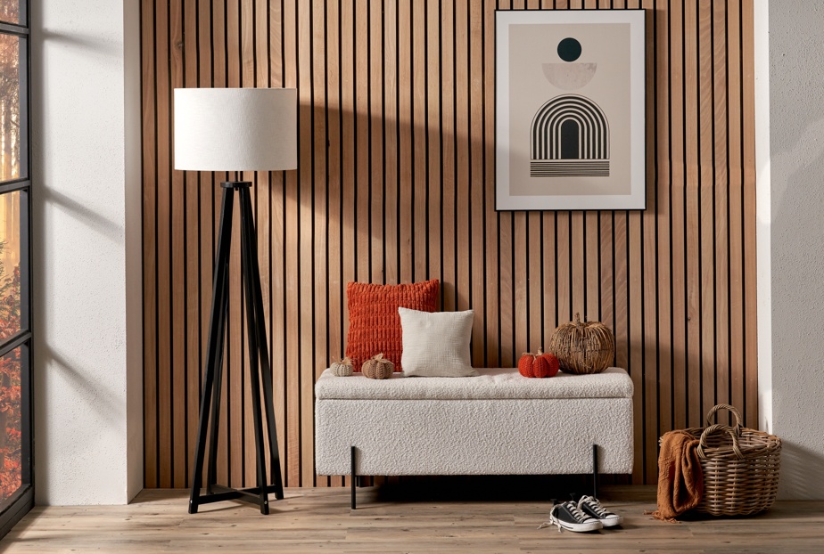 Capizzi White Boucle Storage Bench